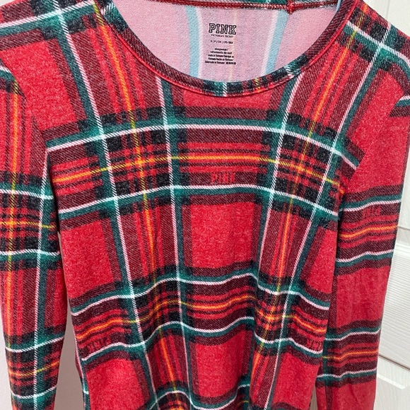 NWOT VS Pink Holiday themed pj set - Picture 4 of 6